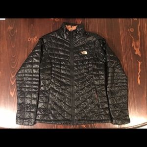 North face black winter jacket